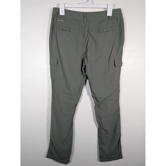 Columbia Pants Womens 8 Regular Green Omni-Shield Hiking Cargo Outdoor Nylon - Picture 5 of 13